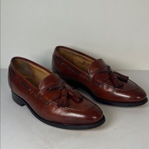 Johnston and Murphy Classic Brown Tassel Loafers